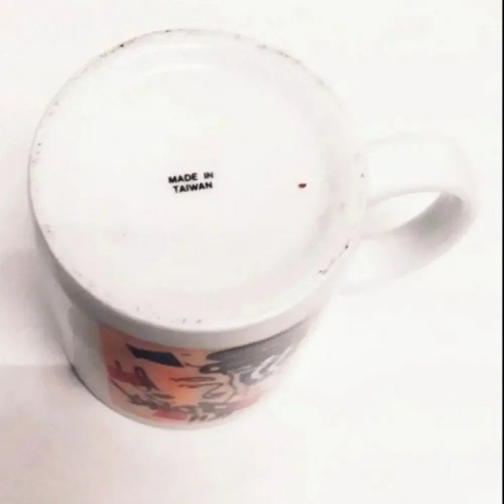 Rare Starbucks French Roast Abstract Face Coffee Cup Mug